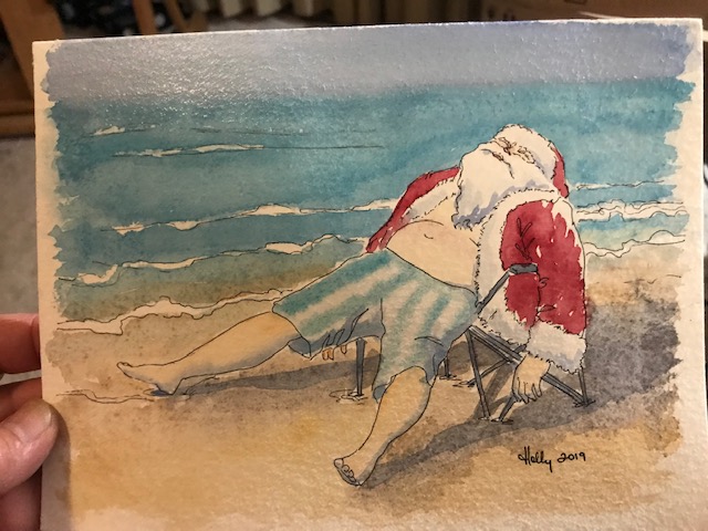 Santa on Vacation… 6/19/2019 – ThreeSixFiveArt